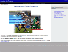 Tablet Screenshot of couleeconference.org